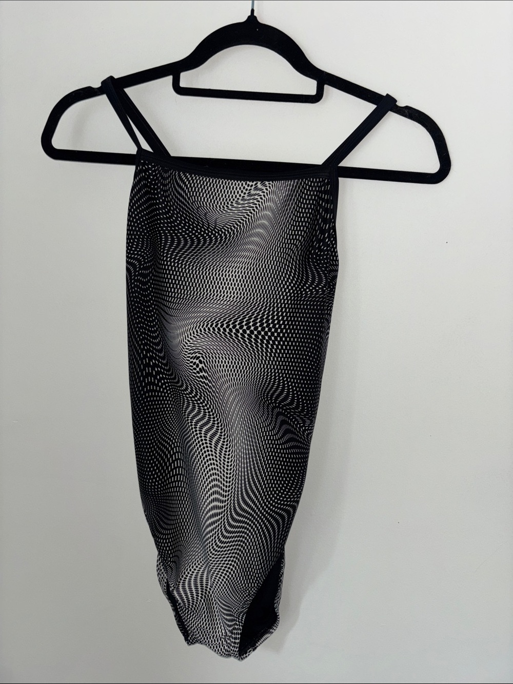 Speedo Black & White Optical Print one piece Swimsuit